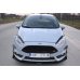 Накладка сплиттер на передний бампер вариант 4 на Ford Fiesta MK7 VII ST рестайл